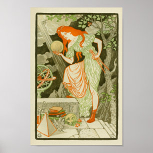 Poster Globe Pyramide des femmes scientifiques Imprimer