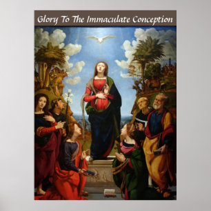 POSTER GLOIRE À LA CONCEPTION IMMACULÉE