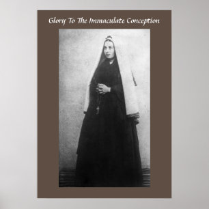 POSTER GLOIRE À LA CONCEPTION IMMACULÉE