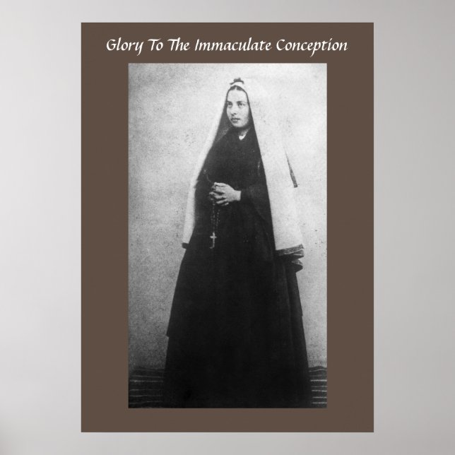 POSTER GLOIRE À LA CONCEPTION IMMACULÉE (Devant)