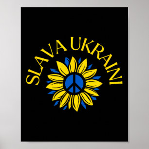Poster Gloire à l'Ukraine Gloire à l'Ukraine Solidarité a