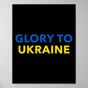 Poster Gloire à l'Ukraine - Slava Ukraïni 