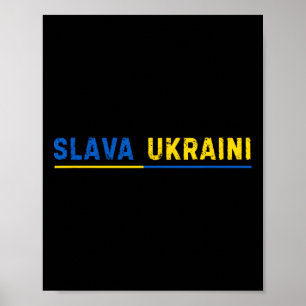 Poster Gloire à l'Ukraine Slava Ukraïni 1