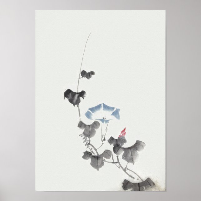 Poster Gloire du matin Hokusai Art japonais (Devant)
