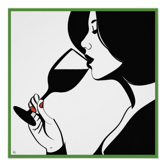 Poster Glossy Drinker (Devant)