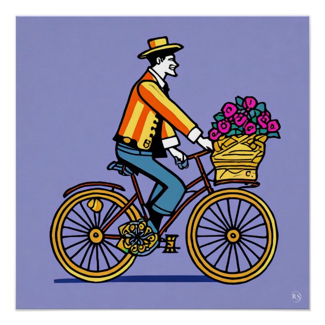 Poster Glossy Vélo (Devant)