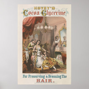 Poster Glycérine de cacao de Hovey, vers 1860