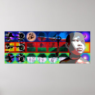 Poster GMT 24 H Projet Beethoven Cadres psychédéliques P