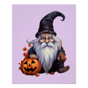 Poster Gnom gnome Halloween