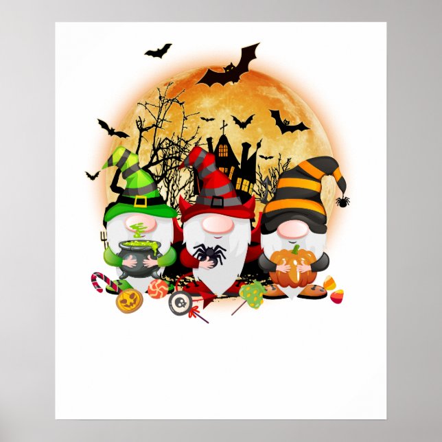 Poster gnome halloween (Devant)