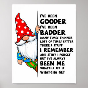 Poster Gnome J'ai été Meilleur J'ai été Pire Plusieurs Fo