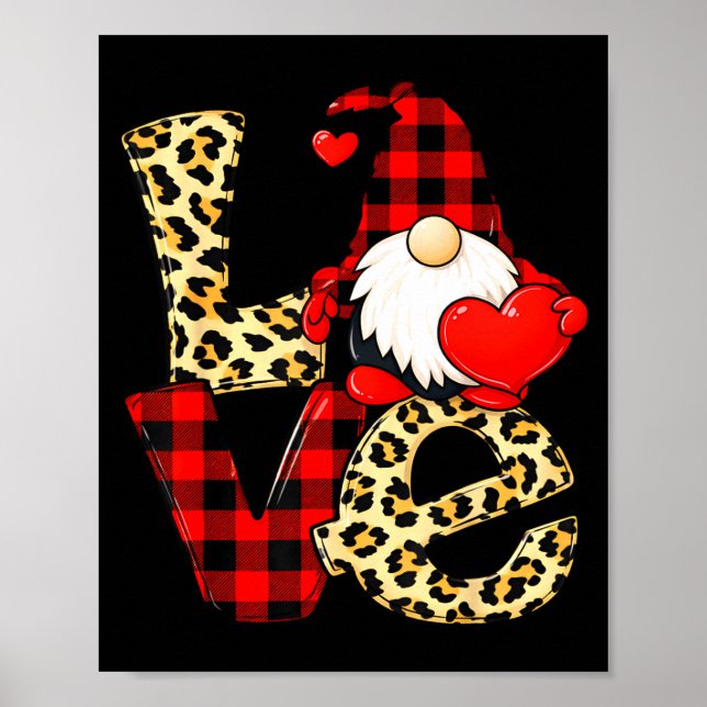 Poster Gnome Love Valentine Gnomes Valentines Day Men Wom (Devant)