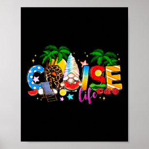 Poster Gnome Marin Vie de Croisière Vacances d'Été Boa de