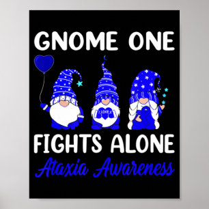 Poster Gnome One combat seul Blue Ribbon Ataxia Lauréats