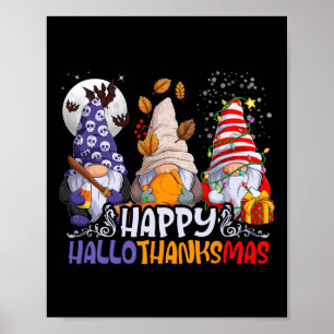 Poster Gnomes de Hallothanksmas Halloween Thanksgiving Ch