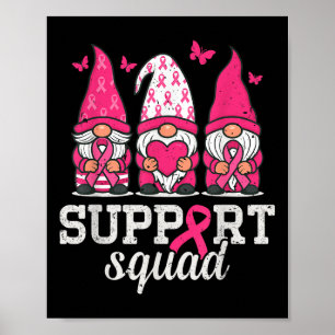 Poster Gnomes Soutien de sensibilisation au cancer du sei