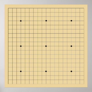 Poster Go Game Board (19x19) (Vers 2)