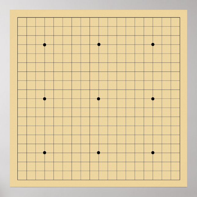 Poster Go Game Board (19x19) (Vers 2) (Devant)