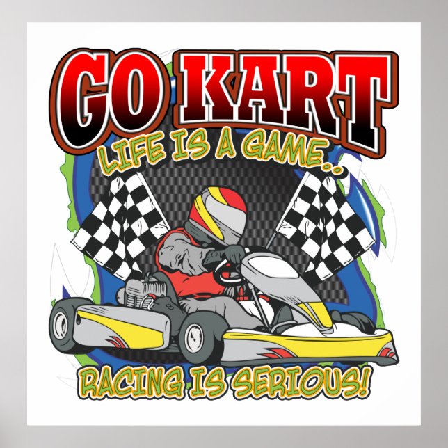 Poster Go Kart Life (Devant)