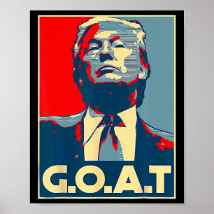 Poster Goat Shirt cadeau républicain conservateur Trump 2