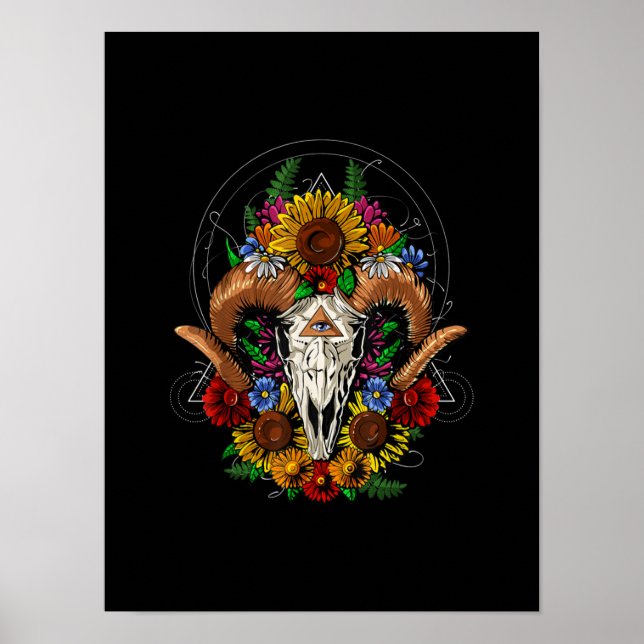 Poster Goat Skull (Devant)