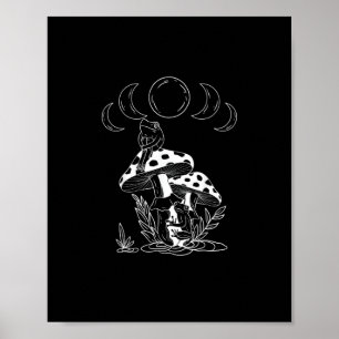 Poster Goblincore esthétique et cottagecore champignon co