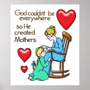 Poster God Created Mothers