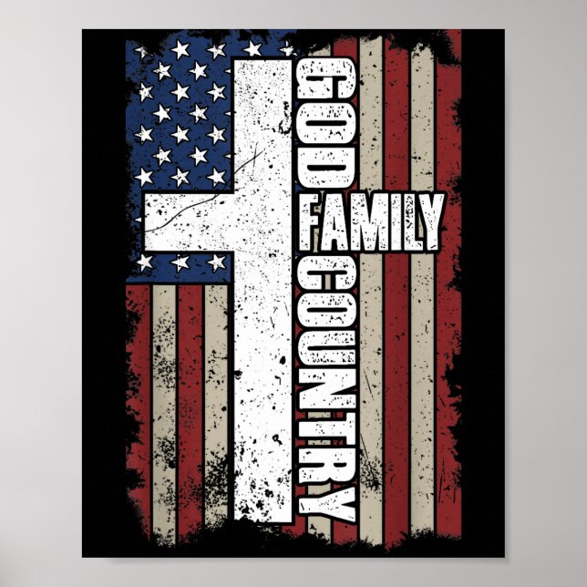 Poster God Family Country  (Devant)