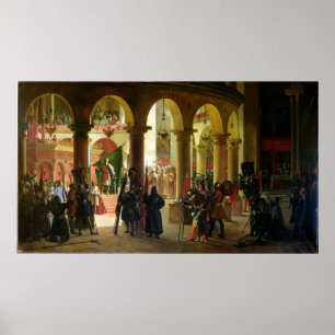 Poster Godfrey of Bouillon  Depositing the Trophies