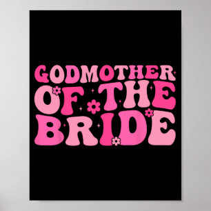 Poster Godmère De La Mariée Mariage Fête Famille Costum