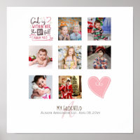 GODMOTHER PHOTO COLLAGE Cadeau avec verset peut mo