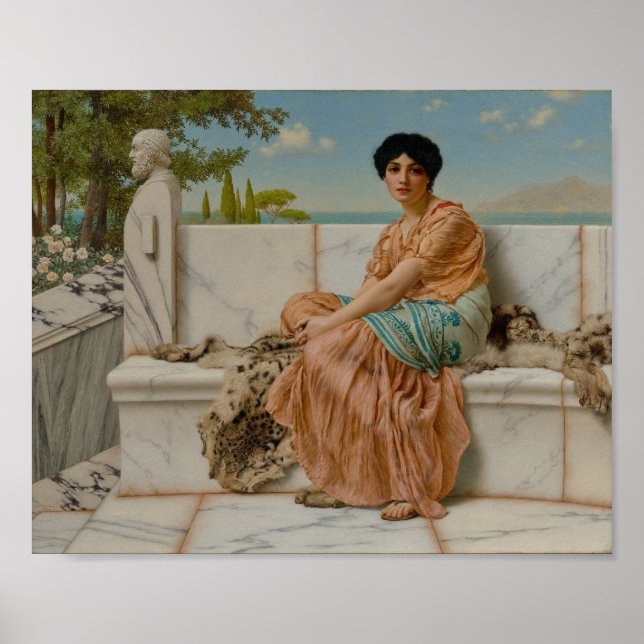 Poster Godward - Reverie (1904) (Devant)