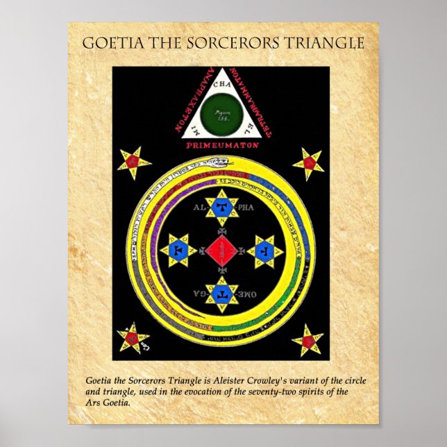 POSTER GOETIA LE TRIANGLE DES SORCERORS (Devant)