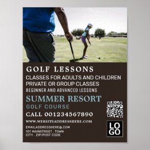 Poster GoIf Leçon Publicité