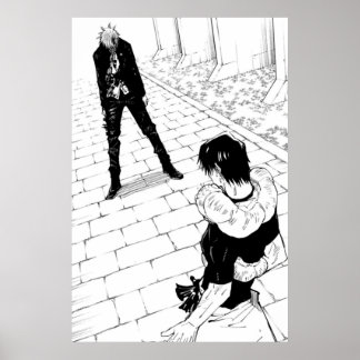 Poster Gojo affronte Toji Jujutsu Kaisen Panel Manga
