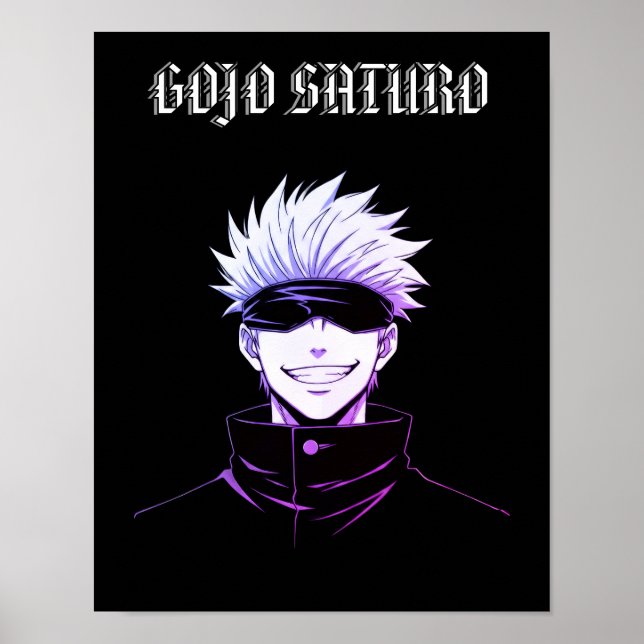 Poster Gojo Saturo Anime  (Devant)