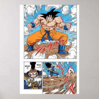 Poster Goku charge VS Vegeta