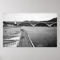 Gold Beach, Oregon Docks et Bridge sur Rogue