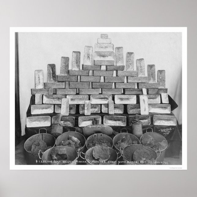 Poster Gold Display à Nome Bank 1906 (Devant)