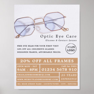 Poster Gold Frames, Opticien, Praticien Technique