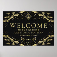 Gold Gothique Tarot Card Mariage Bienvenue Grand P