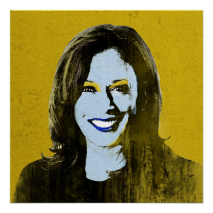 Poster Gold Kamala Harris Pop Art