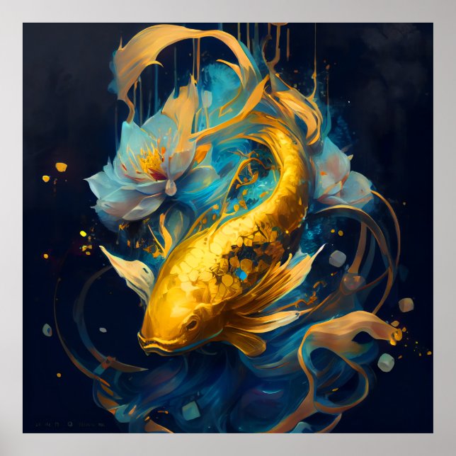 Poster Gold Koi :: (Devant)