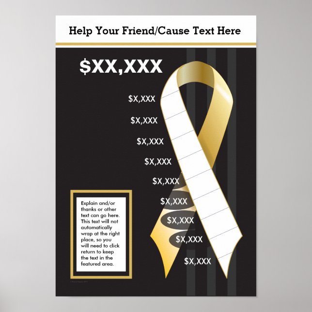 Poster Gold Ribbon (Devant)