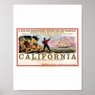 Poster Gold Rush California