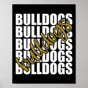 Poster Gold School Sports Fan Team Spirit