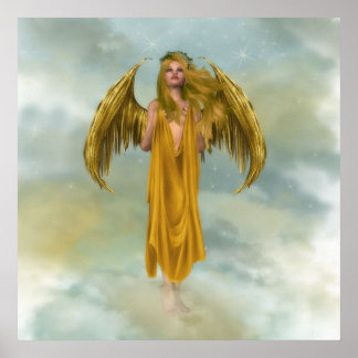 Poster Gold Sky Angel
