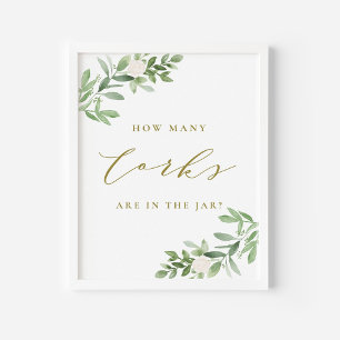 Poster Gold verdure Combien de lièges sont dans le jeu Ja