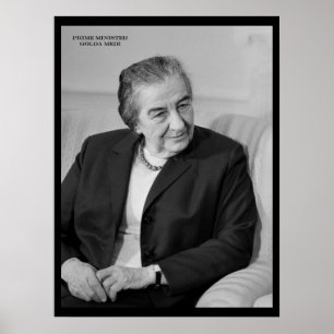 Poster Golda Meir, Premier ministre israélien
