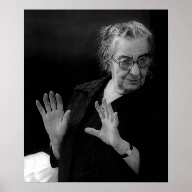Poster Golda Meir, Premier ministre israélien (Devant)